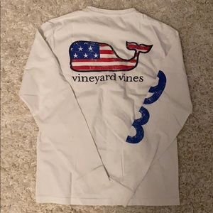 Vineyard Vines USA whale long sleeve